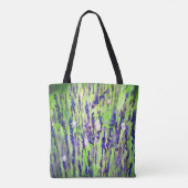 Butterflies in de lavendel-Canvas tas (Achterkant)