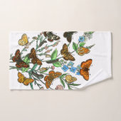 BUTTERFLIES IN DE NATUUR BAD HANDDOEK (Handdoek)