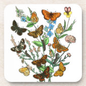 BUTTERFLIES IN DE NATUUR BIER ONDERZETTER (Voorkant)