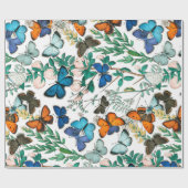 BUTTERFLIES IN DE NATUUR CADEAUPAPIER (Vlak)