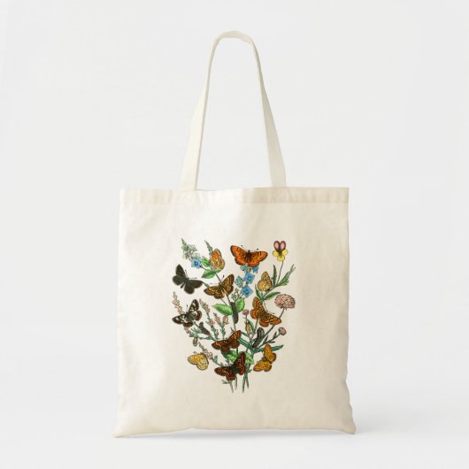 BUTTERFLIES IN DE NATUUR TOTE BAG (Voorkant)