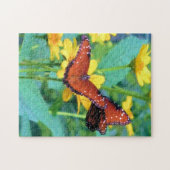 Butterflies in de tuin - 11x14 - 252 stuks legpuzzel (Horizontaal)