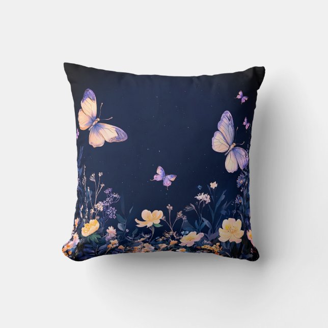 Butterflies in de tuin kussen (Voorkant)