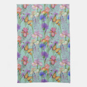 Butterflies in de tuin theedoek (Verticaal)
