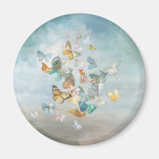 Butterflies in de wolken magneet (Voorkant)