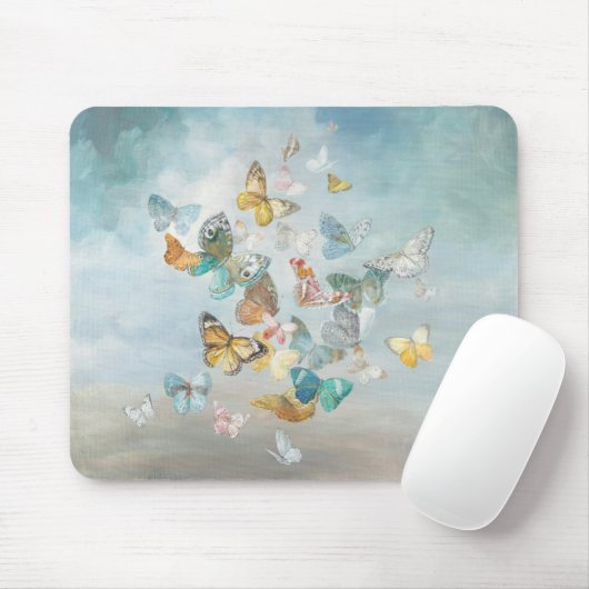 Butterflies in de wolken muismat (Met muis)