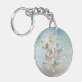 Butterflies in de wolken sleutelhanger (Voorkant Links)