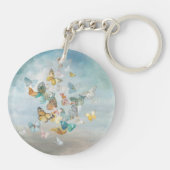 Butterflies in de wolken sleutelhanger (Achterkant)