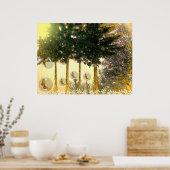 Butterflies in een Bubble Poster (Keuken)