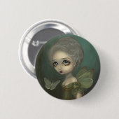 "Butterflies in Gloom"-Button Ronde Button 5,7 Cm (Voorkant /achterkant)