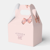 Butterflies in het Baby shower Air Girl Bedankdoosjes (Achterkant)