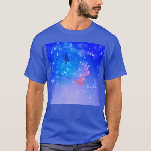 Butterflies in mijn hoofd t-shirt (Voorkant)