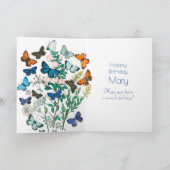 BUTTERFLIES IN NATUUR BIRTHDAY KAART (Binnen)