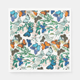 BUTTERFLIES IN NATUUR NAPKIN SERVET