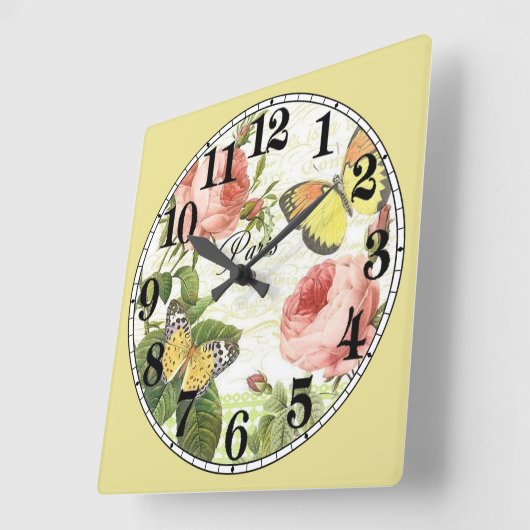 Butterflies in Parijs Vierkante Klok (Hoek)