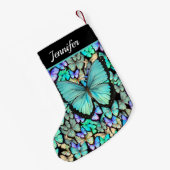 Butterflies in pasta kleine kerstsok (Achterkant (Hangend))