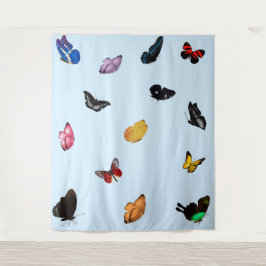 Butterflies in Sky Tapestry Wandkleed