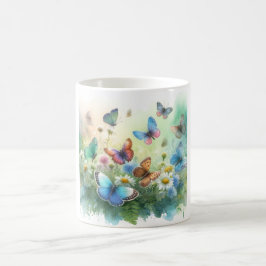 Butterflies in the Meadow REF261 - Watercolor by J Koffiemok
