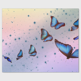 BUTTERFLIES IN TWILIGHT Wrapping Paper Cadeaupapier