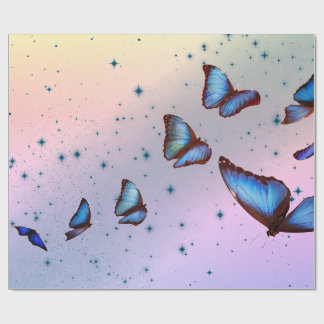 BUTTERFLIES IN TWILIGHT Wrapping Paper Cadeaupapier