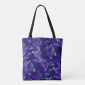 Butterflies in Violet Canvas tas (Achterkant)