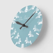 Butterflies in vlucht ronde klok (Hoek)