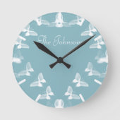 Butterflies in vlucht ronde klok (Voorkant)