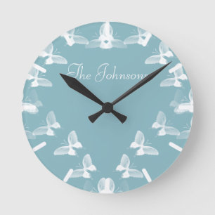 Butterflies in vlucht ronde klok