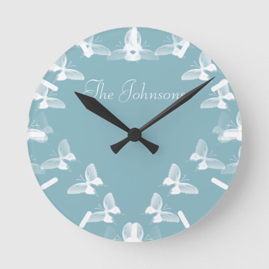 Butterflies in vlucht ronde klok (Voorkant)