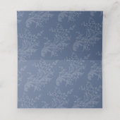 Butterflies inked hand art blue wedding guest plaatskaartje (Binnenkant ongevouwen)