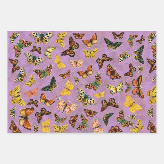 Butterflies Inpakpapier Vel (Voorkant 2)