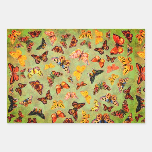 Butterflies Inpakpapier Vel (Voorkant)