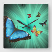 Butterflies Journaal Wall klok (Voorkant)