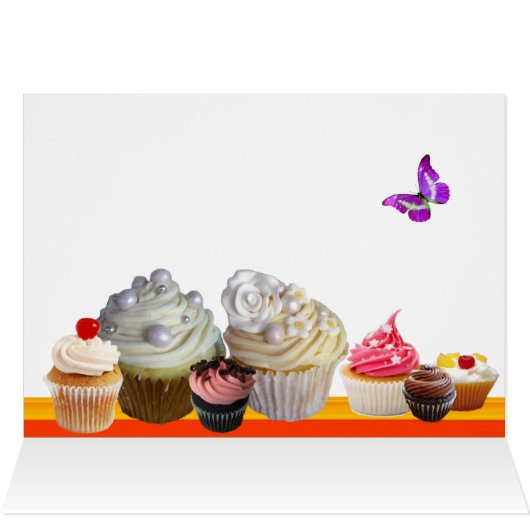 BUTTERFLIES JUMMY CUPCAKES BIRTHDAY PARTY Chevron (Binnen Horizontaal (Boven))