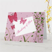 Butterflies Kaart (Gele Bloem)