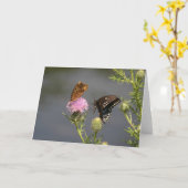 Butterflies Kaart (Gele Bloem)