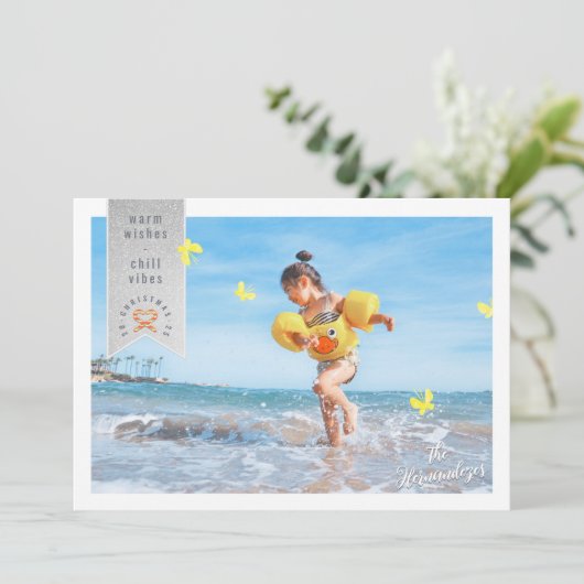 Butterflies Kaart voor kerstmis (Staand voorkant)