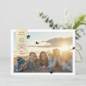 Butterflies Kaart voor kerstmis (Staand voorkant)