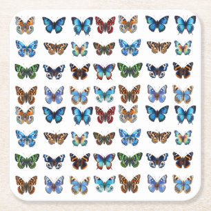 Butterflies Kartonnen Onderzetters