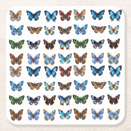 Butterflies Kartonnen Onderzetters (Voorkant)