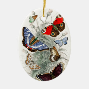  Butterflies Keramisch Ornament