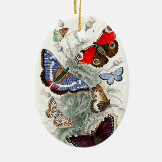  Butterflies Keramisch Ornament (Achterkant)