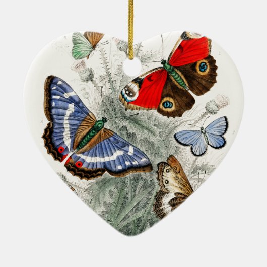  Butterflies Keramisch Ornament (Achterkant)