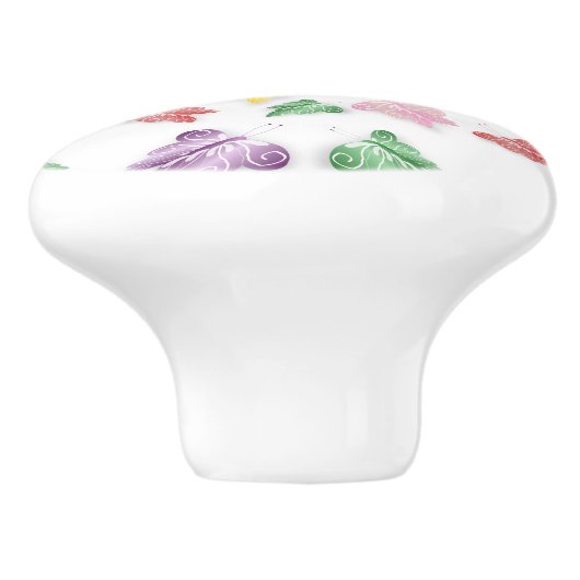 Butterflies Keramische Knop (Zijkant)