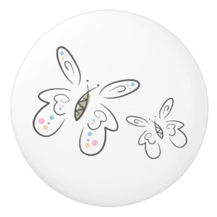Butterflies Keramische Knop