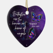 Butterflies kisses of angels - Persoonlijke Cerami Keramisch Ornament (Rechts)