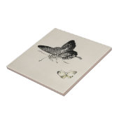  Butterflies Kono Bairei Waterverf Print Tegeltje (Zijkant)