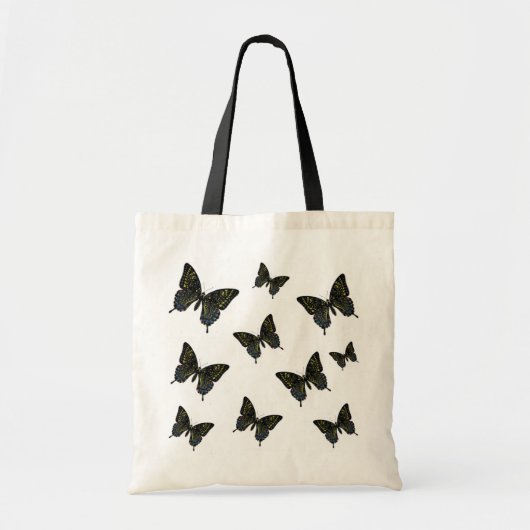 Butterflies-kudde van slib tote bag (Voorkant)