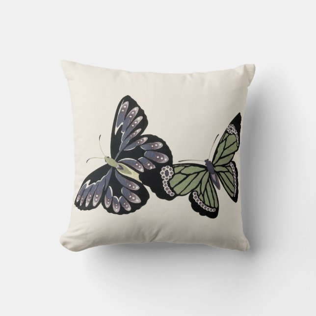  Butterflies Kussen (Voorkant)