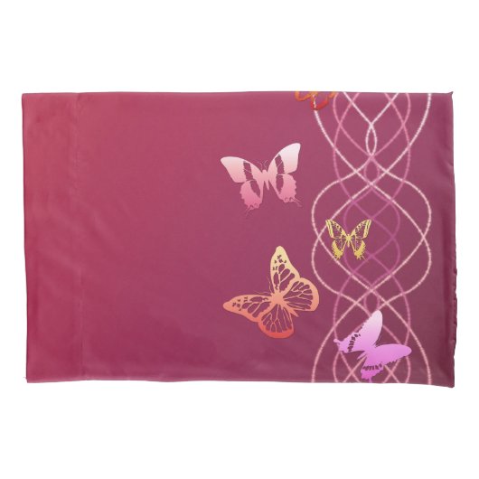 Butterflies Kussensloop (Voorkant-Links)